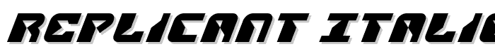 Replicant Italic font